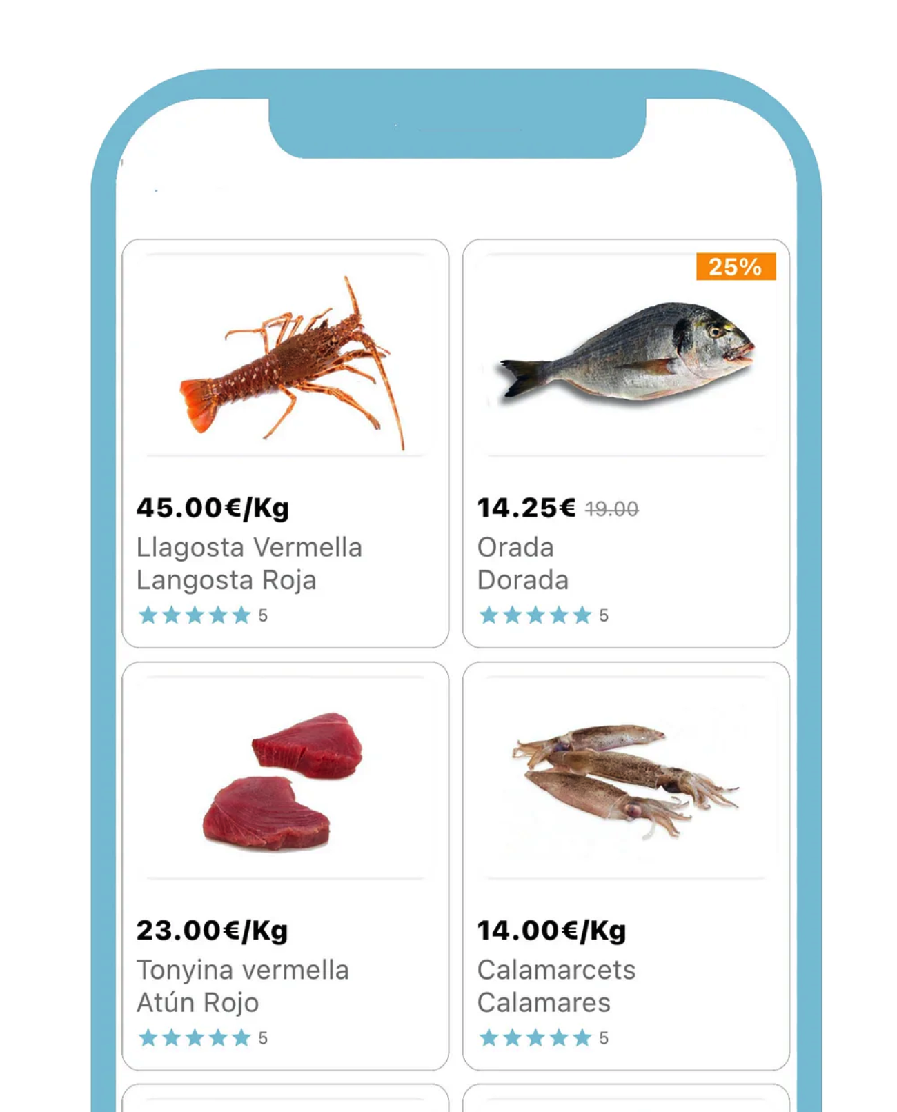 App venta pescado